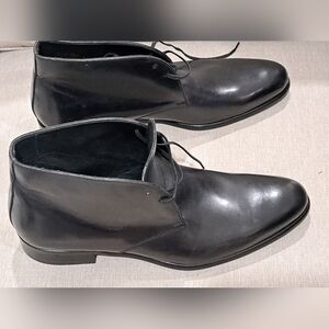 Paul Evans Lace-Up Nero Boots- Black Men's Size 9-Excellent Condition